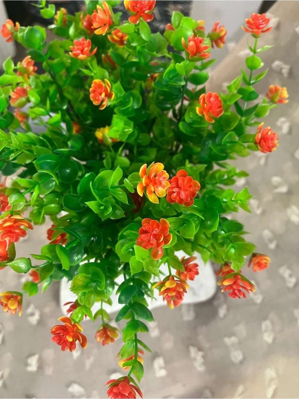 Fall Orange Flower Artificial Outdoor Plant - Home Accents